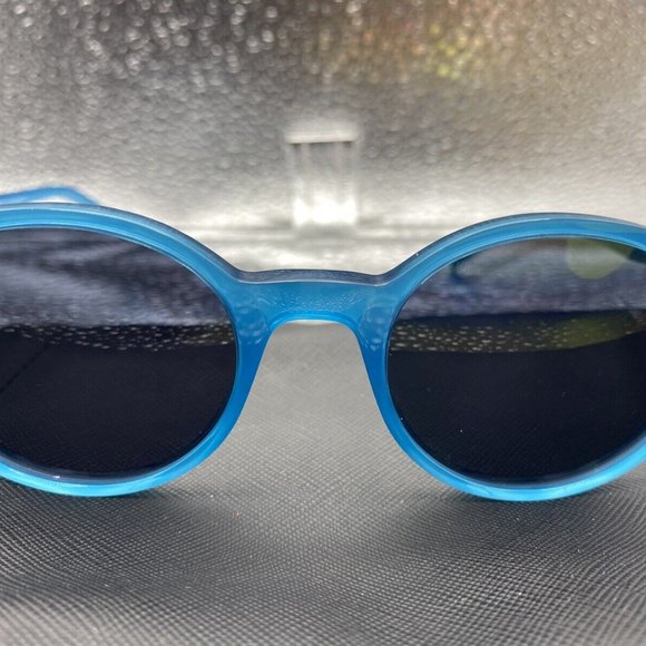 CÉLINE CL41408 21H Unisex Blue Plastic Round Sunglasses Shades 47/20/140 NWOT - Picture 1 of 4